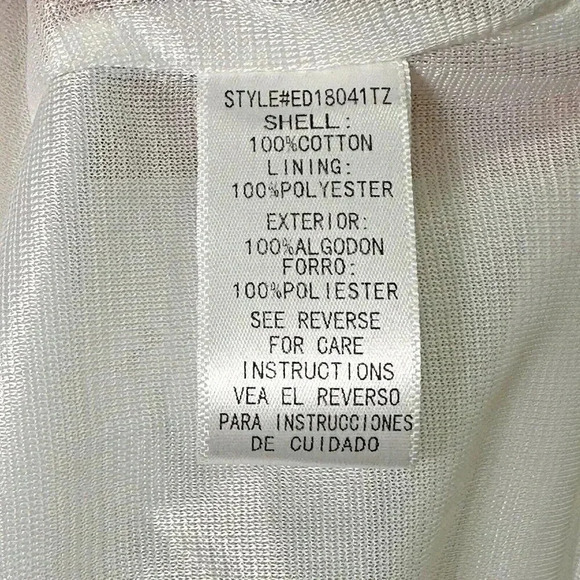 EN CRÈME WAY OF LIFE COTTON EMBROIDERED MIDIDRESS SIZE S - Picture 12 of 13